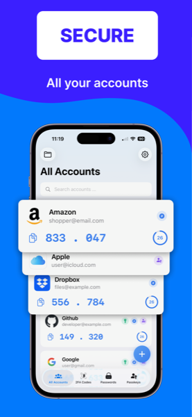 Auth Kit authenticator screen